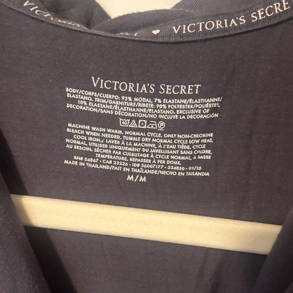 Victoria's Secret Gray and Black Pajama Set - Picture 2 of 4